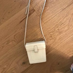 vintage mundi leather box crossbody purse